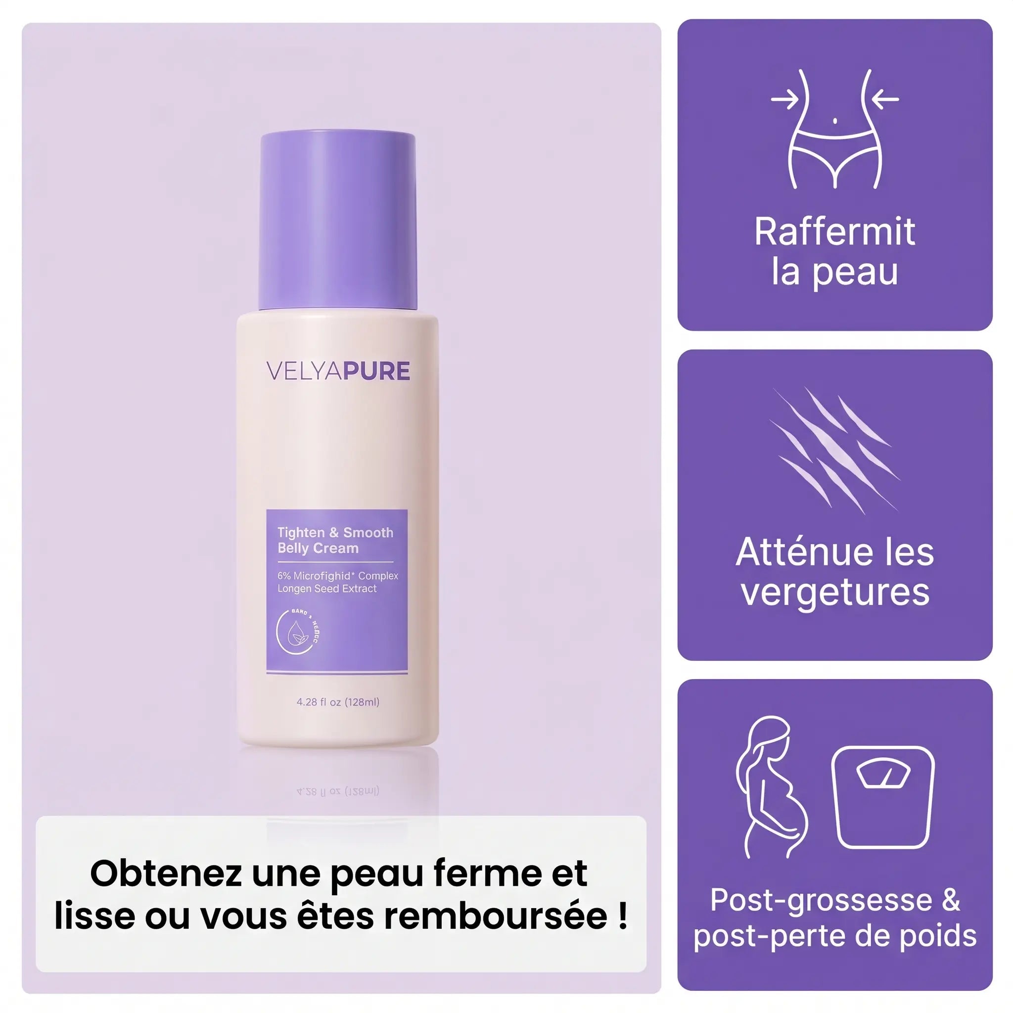 Crème raffermissante et lissante VelyaPure