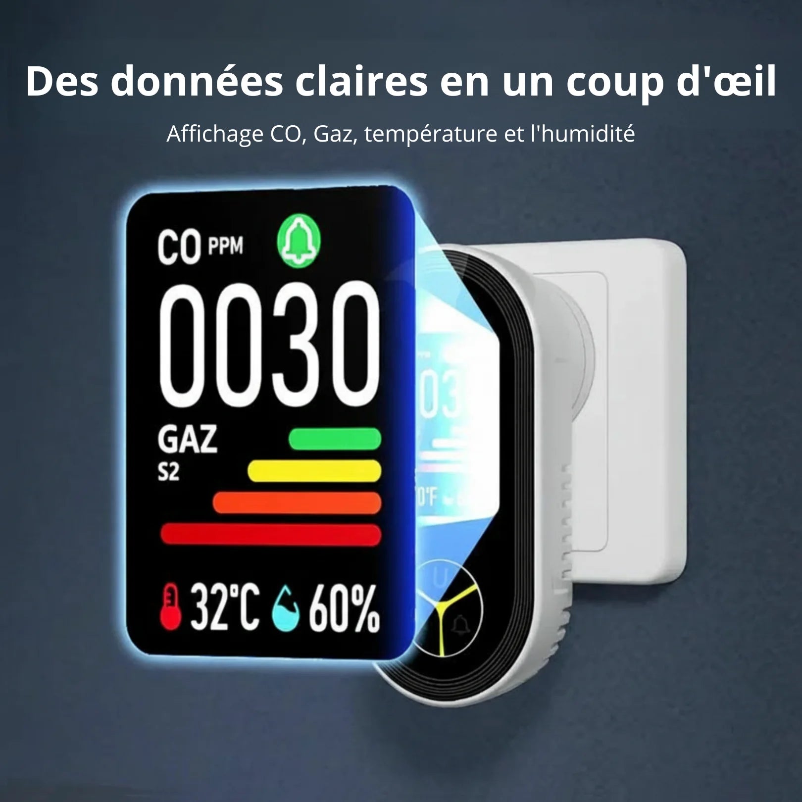Détecteur de monoxyde de carbone connecté